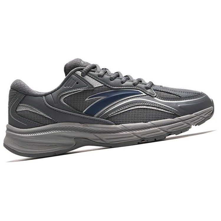 Anta Comfortable Shock Absorbing Wear Resistant Low Top Running Shoes Men Sneakers Dark-Gray 912325592-3