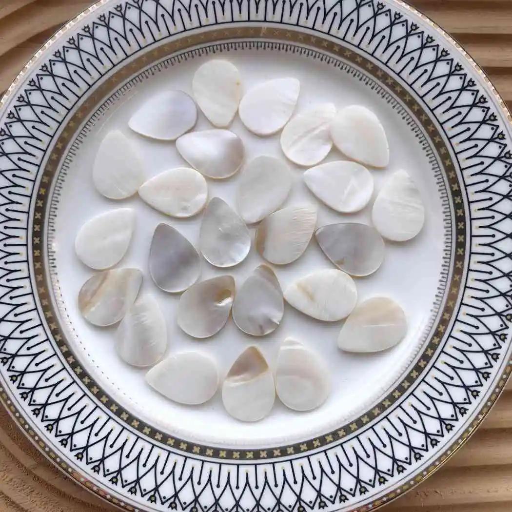 

25 шт. мозаичная плитка в форме капли воды из белой ракушки перламутра для рукоделия, украшения для DIY-проекта, изготовления ювелирных изделий 25pcs