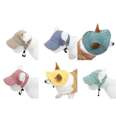 Sicherheits Hunde Baseballkappen mit elastischem Kinnseil Mode Coole Hunde Katzen Hut Baseballkappen Haustier Schützt Reitkappen