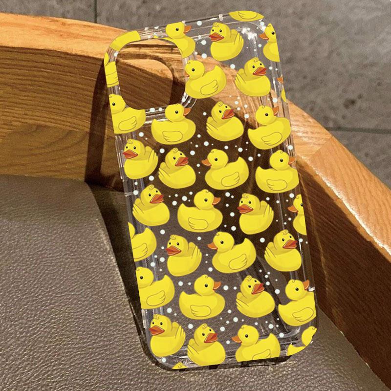 Case for Samsung Galaxy S25 S24 S23 S22 Ultra Plu FE Cases Yellow Duck Painted TPU Cover for A53 A52 A14 A54 A55 A35 A15 Case