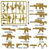 P-S01 S02 S03 Gold Weapon Piece Military Building Block Doll Weapon Accessories Spare Parts Children