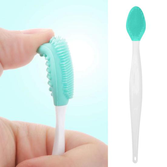 8Pcs Silicone Lip Scrub Brush for Men Women Double Sided Exfoliator Cleaning Brush Lightening Dark Lips Exfoliator Tool for Dry Chapped Lips