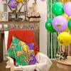 AACORS Mardi Gras Pillow Covers 18X18 Inch Set of 2,Fleur De Lis Beads Decor Holiday Farmhouse Pilow Case Decoration for Home Sofa Couch AA414-18-2