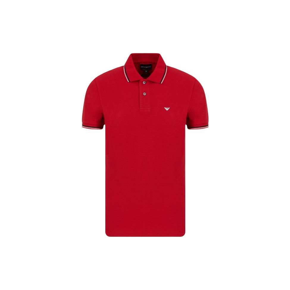 Emporio Armani Embroidered Logo Polo Shirt Men tops 8N1FB4-1JPTZ-22S S