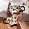 Medium Style Mug Tenghua High Foot Ceramic Cup High Looking Drinking Cup Office Coffee Cup Holiday Souvenir Gift Cup