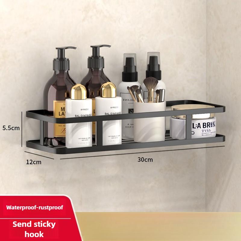 Bathroom Rack No Punching Wall Hanging Storage Rack Toilet Household Toiletries Organizing Shelf