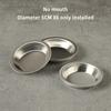 10Pcs Makeup Palette Stainless Steel Small Round Paint Tray Artist Watercolours Paint Mixing Palette Tray For Artist