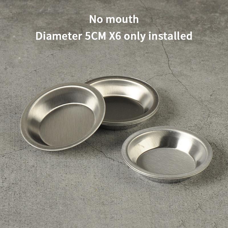 10Pcs Makeup Palette Stainless Steel Small Round Paint Tray Artist Watercolours Paint Mixing Palette Tray For Artist