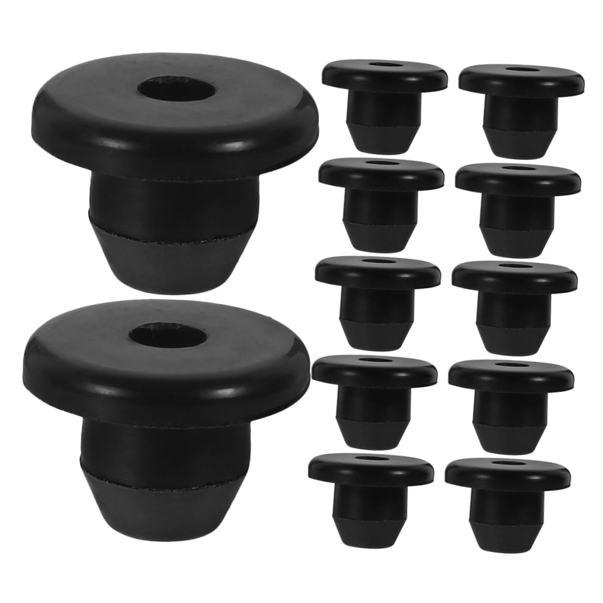 

ERINGOGO 20pcs Rubber Stopper Jam Hydraulic Jack Plug Hydraulic Jackper 1.40X1.40X1.10CM чёрный