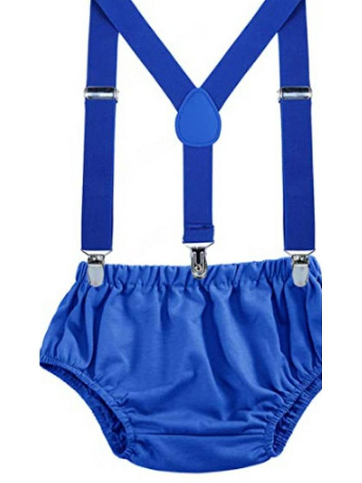 Starry Sky Print Baby Shorts & Suspenders Set