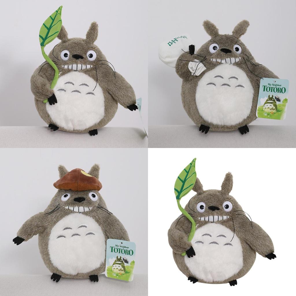 My Neighbor Totoro Plush Toy With Mushroom Hat Lotus Leaf Design For Girls Sleep Pillow