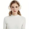 1pc Cozy Faux Fur Ear Muffs, Soft Plush Winter Warmth, Outdoor Cold Weather Ear Protection, Fitted Suede Material, Dry Clean Only, Classic, Earmuffs