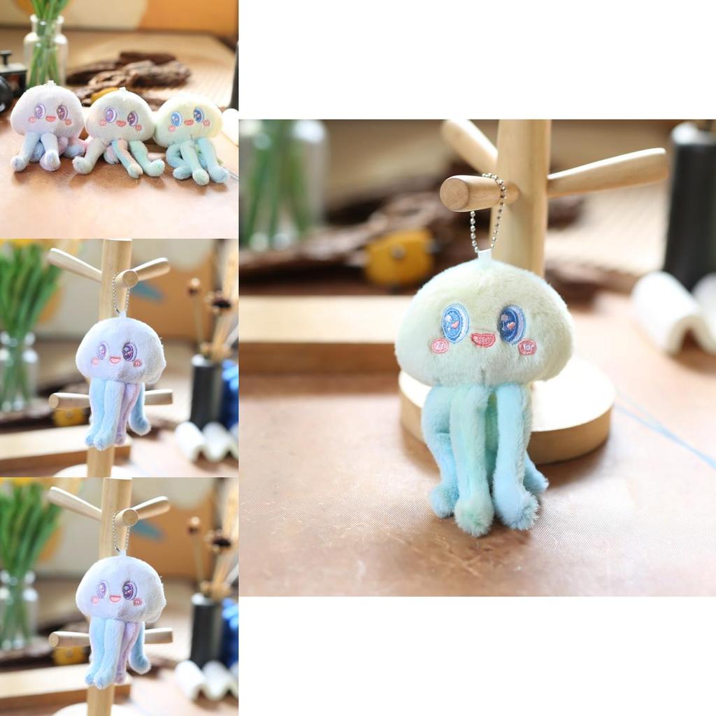 Cute Plush Octopus Keychain Soft Short Plush Stuffed Toy For Bags And Keys