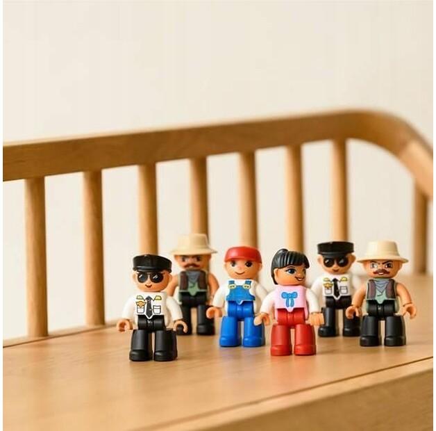 Конструктор магнитный Coblo крупный с фигурками, 4 штуки
