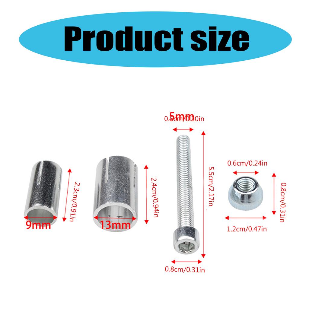 Motorcycle Modification 13-19mm Expansion Screw Handguard Handlebar End Plugs Screw for Most Motorbike Model