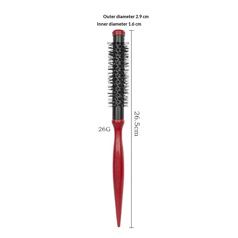 Blow Drying Friendly Aluminum Bristle Roller Comb Cylindrical Fluffy Hair Root Volumizer for All Hair Lengths 16