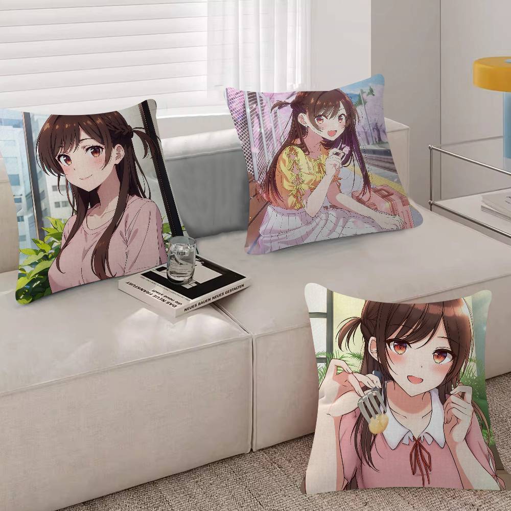 Ichinose Chizuru Anime RentaGirlfriend Pillow Gift Home Office Decoration Pillow Bedroom Sofa Car Cushion CoverPillow Case