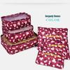 GuXu Travel Waterproof Clothing Organizer 6-Piece Set