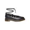 Dr. Martens Sapatos Elphie II de Couro Confortáveis Versáteis Flats Mary Jane Sapatos Femininos Preto 40683001