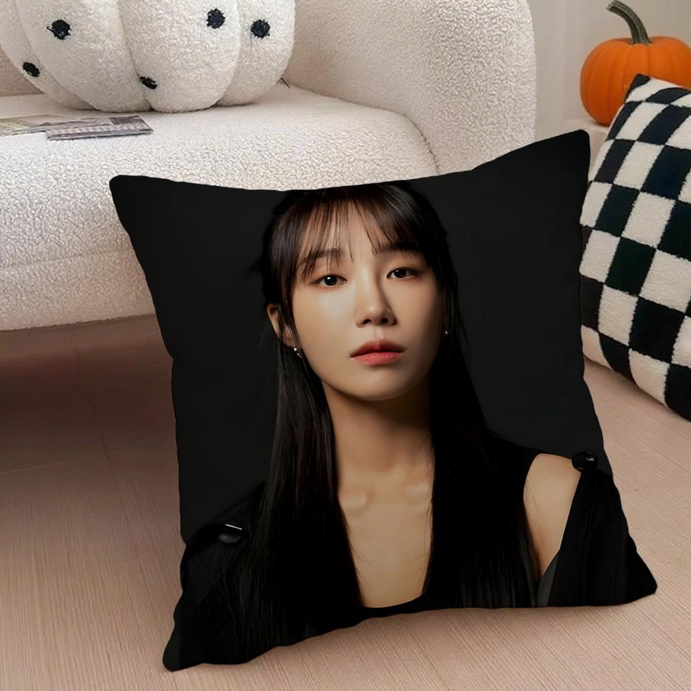 singer sweet JJung Eun Ji Cushion Cover Throw Pillow Cover Hidden Button Durable Polyester Chair Cushion