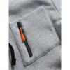 Men's Casual Sports Hoodie Fashion Pocket Zipper Hooded Sweatshirt Solid Color Loose Coat Outdoor Running Streetwear
