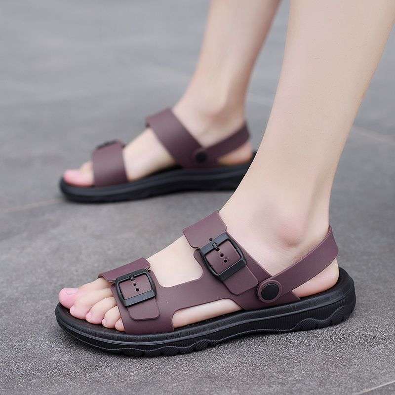 Sandals Men's 2025 New Summer Vietnam Beach Shoes Korean Version Versatile Dual-purpose Outer Wear Men's Flat Shoes Men's Trend