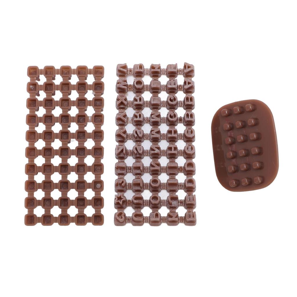 Tonkeramik Stempel Kunststoff Multifunktional Mini Polymer Clay Alphabet Stempel für Keks