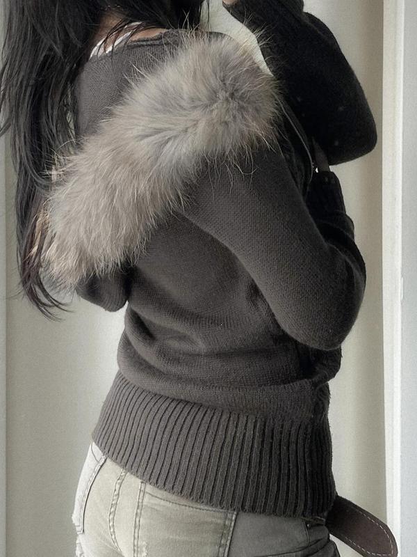 Retro Cable Knit Hooded Sweater