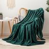 Solid Color Flannel Blanket - Cozy Air Conditioning or Office Nap Blanket