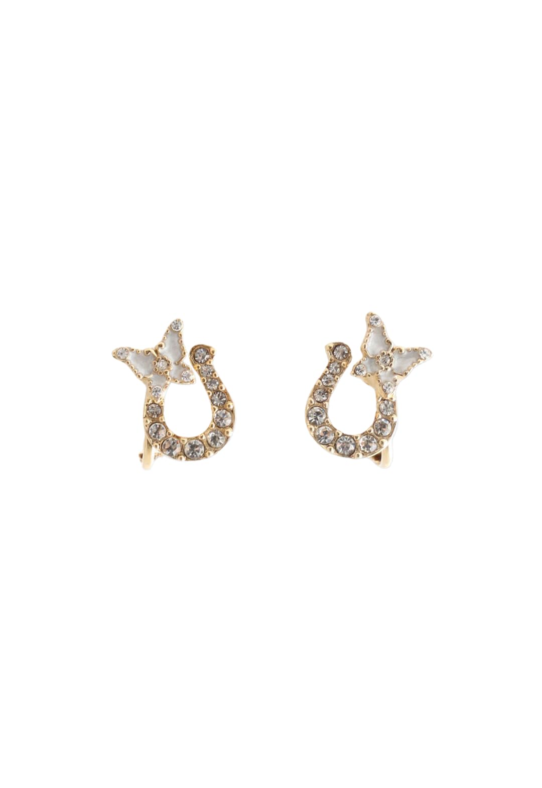 

Horseshoe Motif Earrings SAME1465 XW [Anna Sui] білий