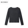 Northern Deer Wool & Silk Casual Herringbone Knitwear