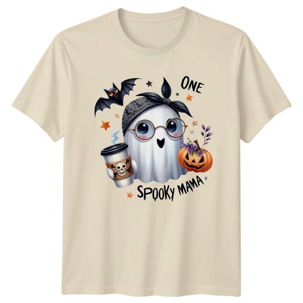 One Spooky Mama Unisexs TShirt Spooky Mama Halloween Gift For Her