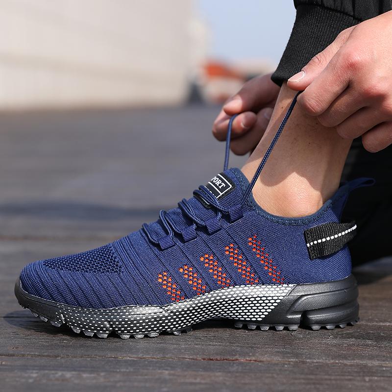 Men Casual Sneakers Mesh Lightweight Breathable Soft Soled Running Shoes Slip-On Male Flats Loafers Shoe Trainers