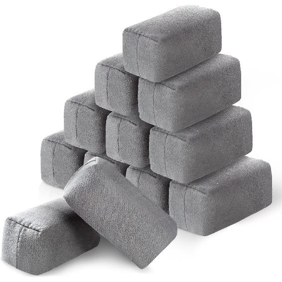 Riakrum 18 Pack Microfiber Applicator Pads Suede Car Detailing Sponge Ceramic Coating Applicator Pads Coating Sponge for Cars Graphene Metal Plastic 12