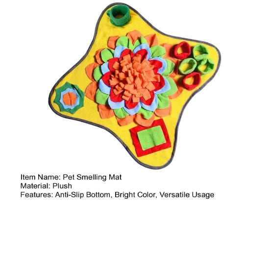 Podložka pro čichání pro domácí mazlíčky s protiskluzovým dnem Pokročilá podložka pro hledání potravy Čichací podložka Jasná barva Podložka pro pomalé krmení Cvičební podložka Vícevrstvá podložka pro domácí mazlíčky