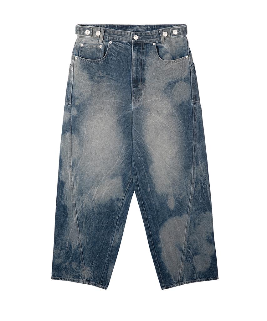 grailz Unregular Washed Pants [Blue]