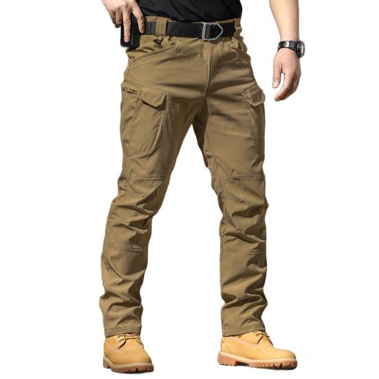 Men's Tactical Pants Water Resistant Multi-Pocket Cargo Pants Quick Dry Hiking Work Trousers for Fishing Camping Outdoor