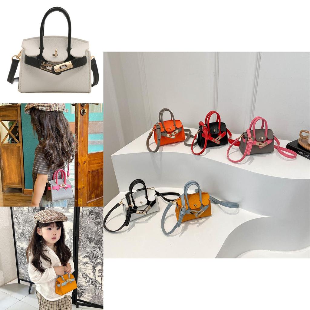 Stylish Mini Shoulder Bag For Kids Chic Solid Color Crossbody Bag For Summer Fun