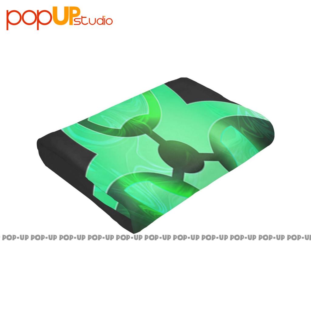 Biohazard Toxic Waste Symbol Green Cool Danger Warning Radioactive Logo Ultra-Soft Blanket Quilt Winter Sofa Cover Bed Covers