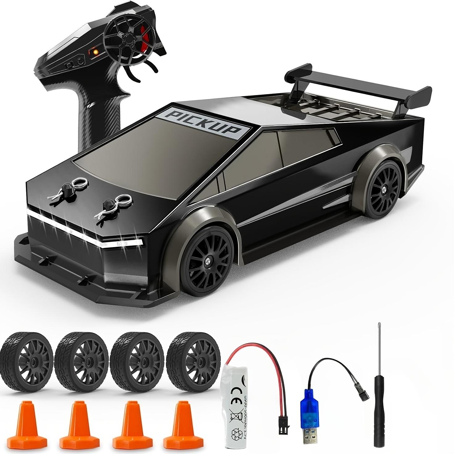 1/24 Scale 4WD RC Drift Car Remote Control Truck High-Speed Hobby Grade Racing Car Drift Tires LED Light Gift for Boys Kids