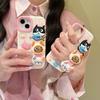 Premium Silicone Cartoon Cat Wristband Case for iPhone 17 Pro