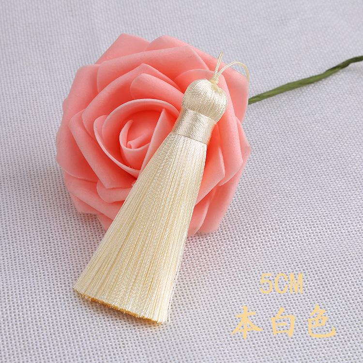 20pcs/pack 5cm Tassel for Diy Crafts Sewing Curtain Decor Bookmark Fan Hand Making Making Supplies Fringe Trim