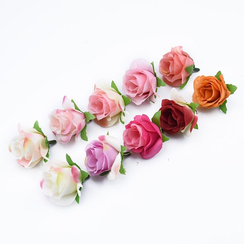 20pcs Artificial Plants Decorative Flowers Brooch Bride Wrist Diy Christmas Decorations for Home Cheap Artificial Flowers