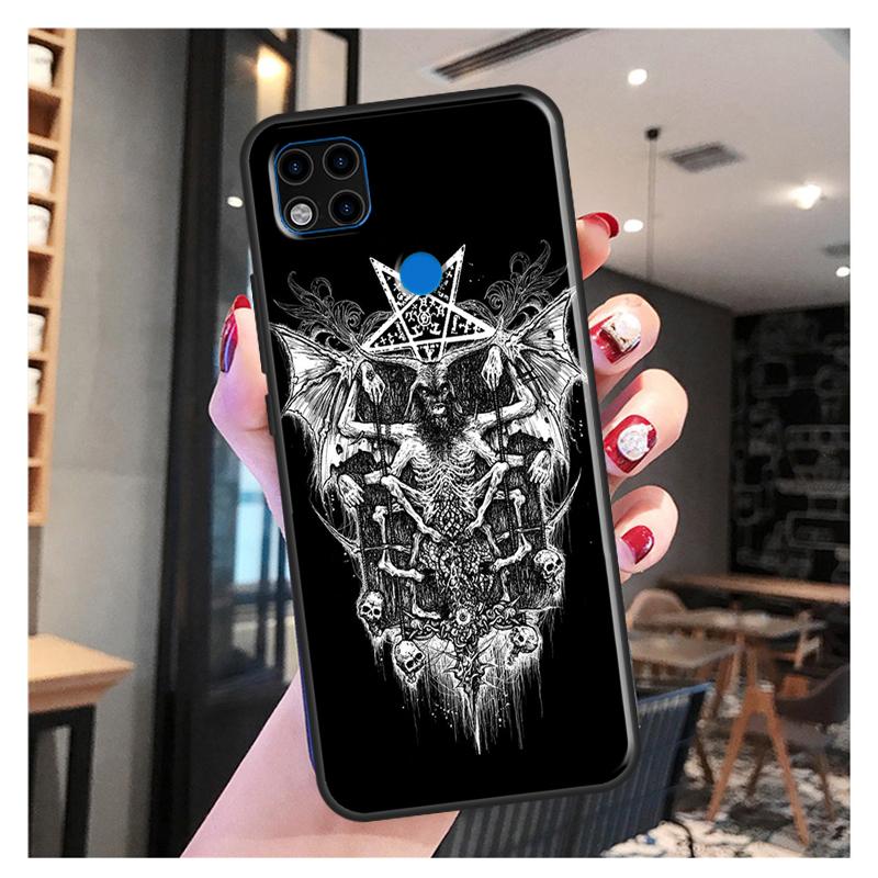 Pouzdro Satanic Demon pro Redmi 10 pro Xiaomi Redmi Note 11 Pro 8 9 10 Pro 8T 9S 10S 9A 9C 9T Cover Fundas