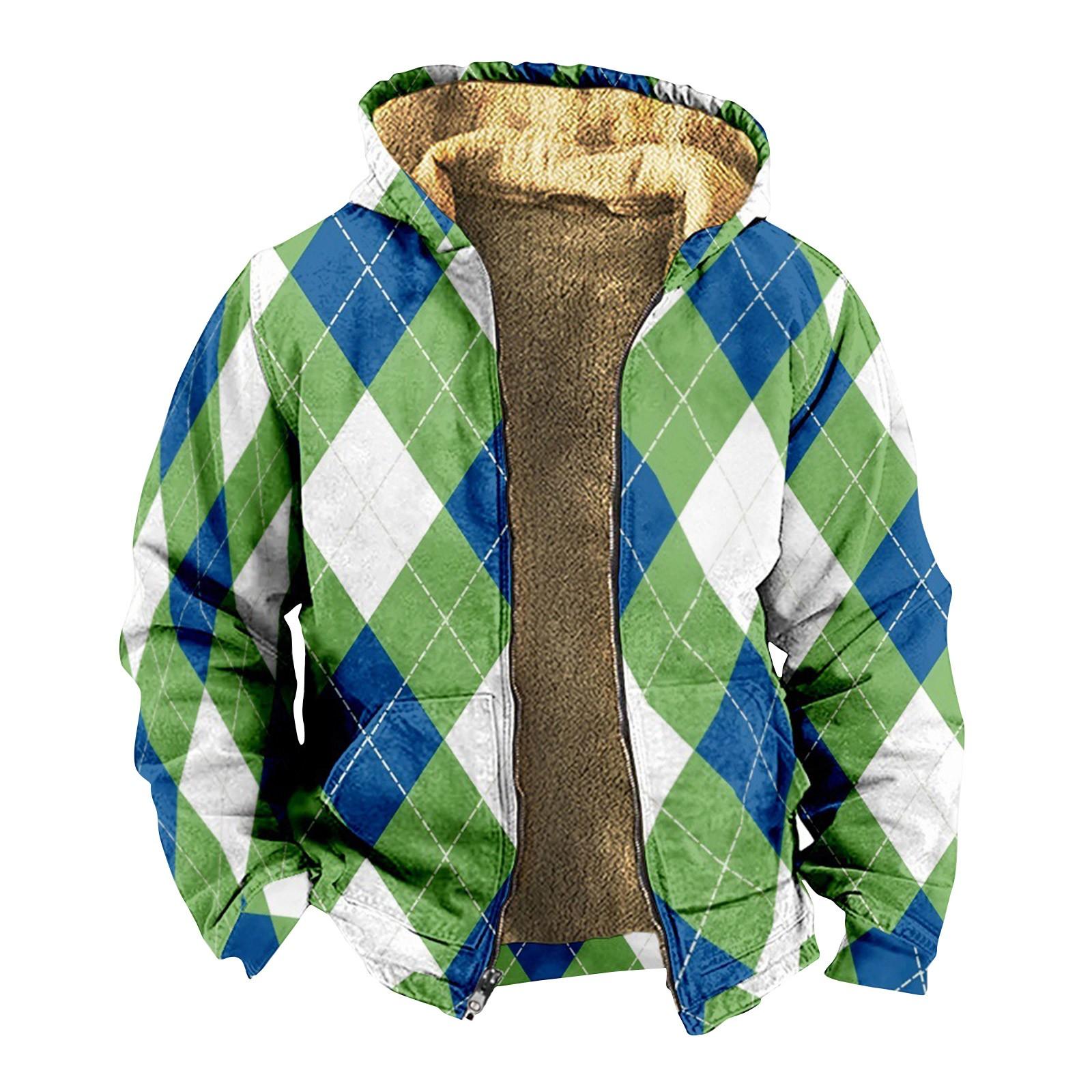 Мужская куртка с клетчатым принтом — фото 5