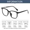 Fashion Vintage Oversized Anti Blue Light Glasses Office Computer Goggles Unisex Ultra Light Eyeglasses Women Men Gaming Eyewear