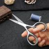 Stainless Steel Small Scissors with Textured Handle - All Purpose for Arts, Crafts, Sewing, Office & Kitchen, Sharp & Durable Cutting Tools