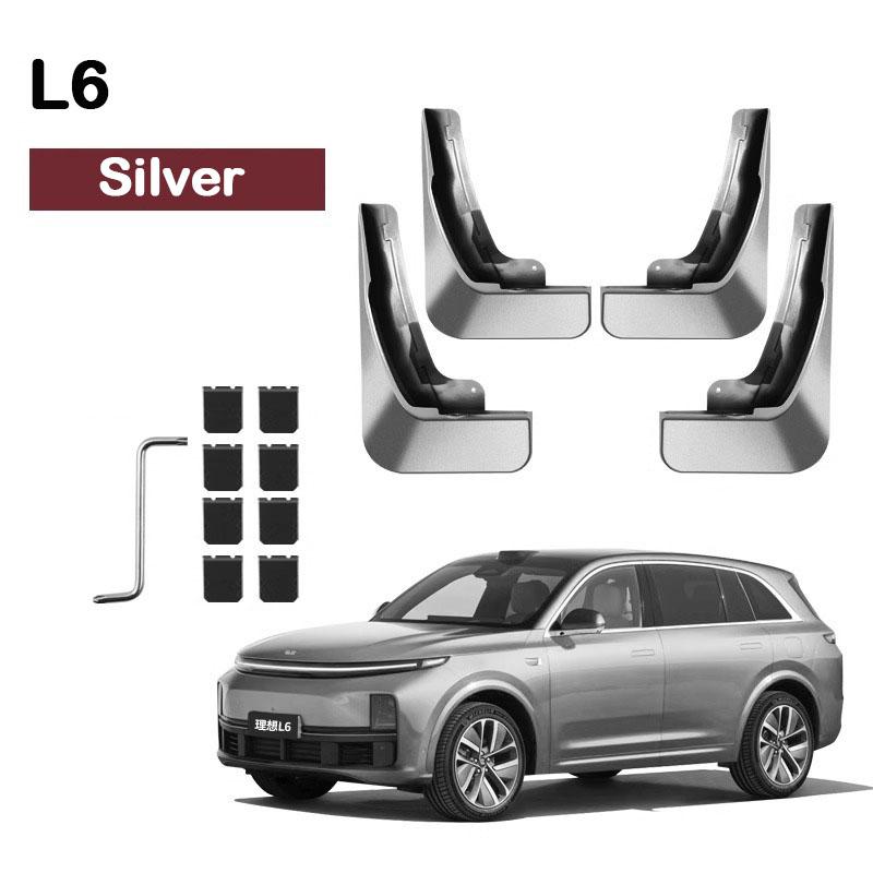 For Lixiang L6 L7 2024 Car Non-destructive Baking Paint Mudguards Front & Rear Wheels Splash Proof Fenders Auto Accessories