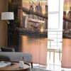 Brooklyn Bridge At Sunset Viewed From Brooklyn Bridge Park Tulle Sheer Curtains for Living Room Home Decor Voile Organza Curtain