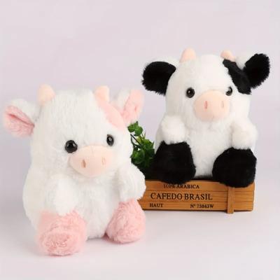 Kawaii Cow Plush Toy Plush Pillow Palm Cows Plush Stuffed Animal Toy Cartoon Cute Pink Cow Plush Toy Cow Plushie Doll for Kids